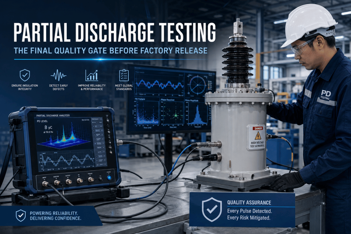 Partial Discharge Testing as the Final Quality Gate Before Factory Release