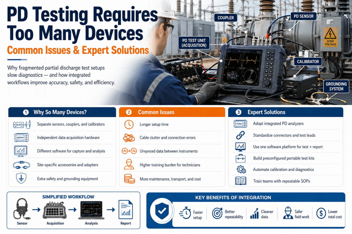 PD Testing Requires Too Many Devices: Common Issues & Expert Solutions
