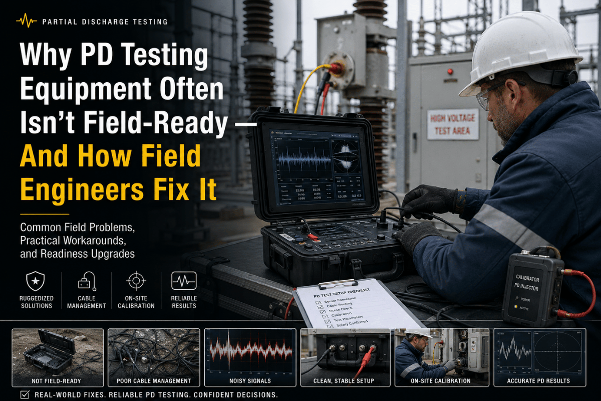 Why PD Testing Equipment Often Isn't Field-Ready — And How Field Engineers Fix It