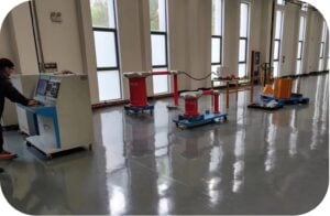 Partial discharge withstand tester system