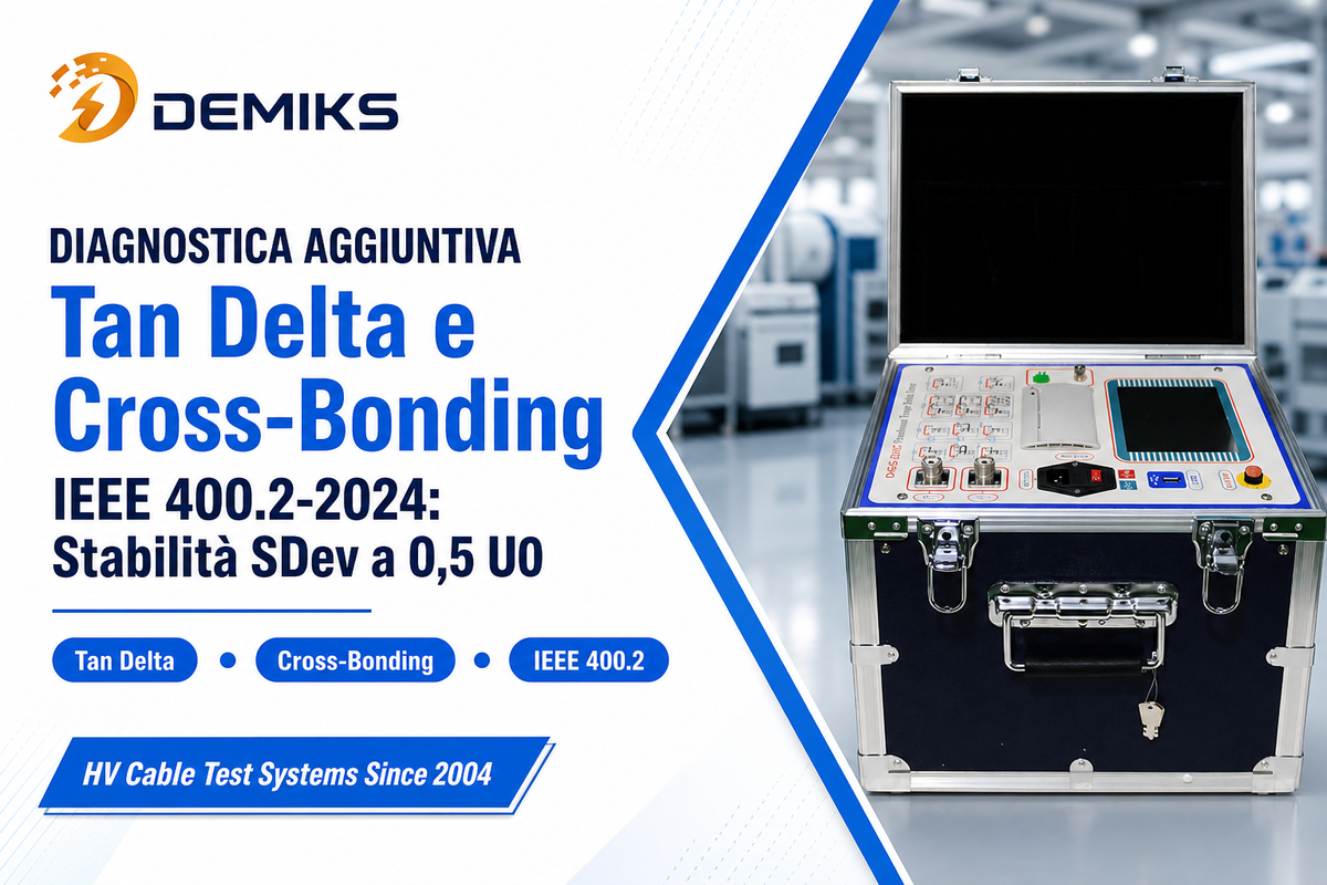 Tan delta e verifica di schermi/cross-bonding: diagnostica aggiuntiva — DEMIKS