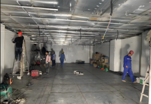 Partial discharge shielding room