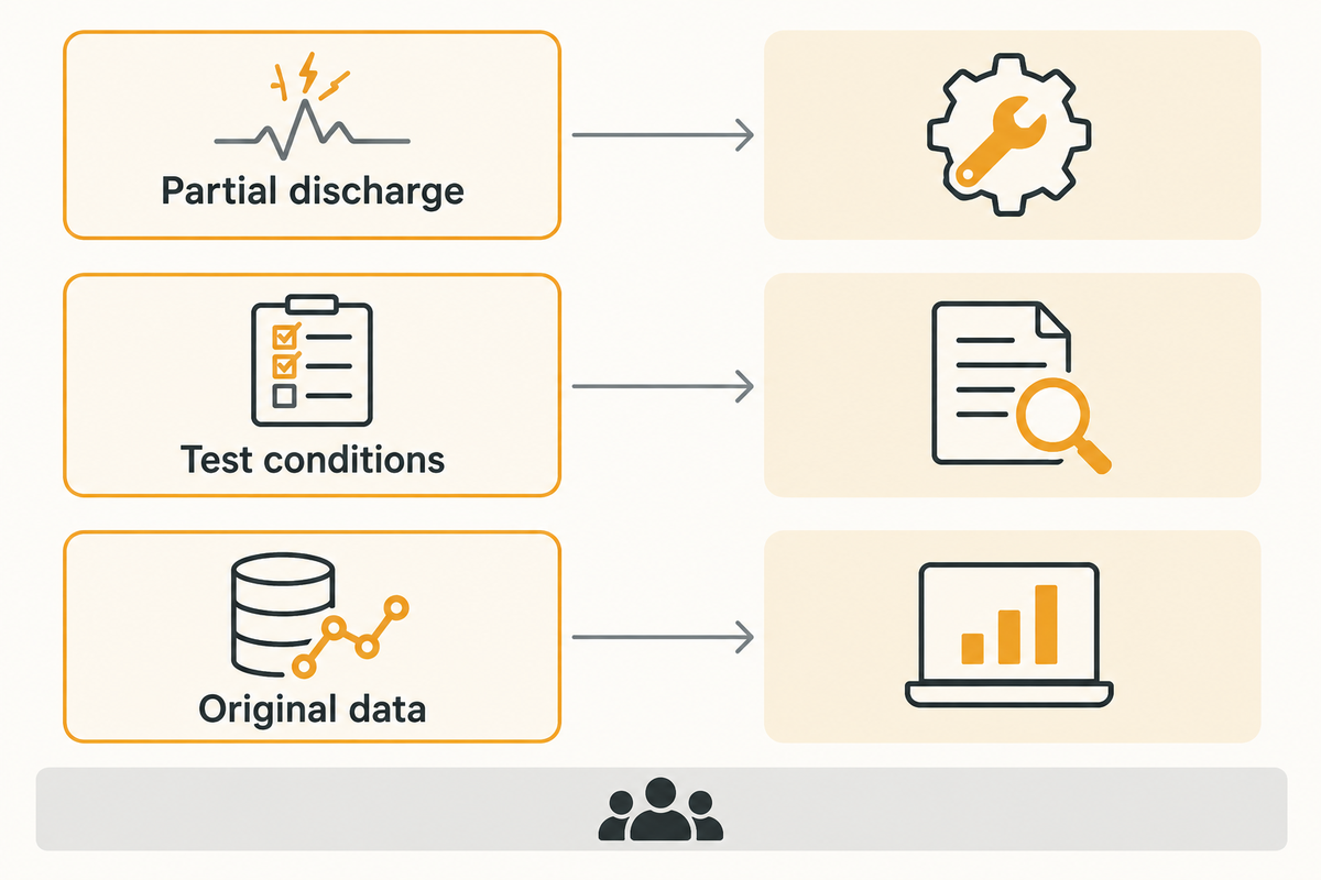 Recover records, clarify transcription or escalate unreconstructable configurations; a missing file does not mandate retesting.