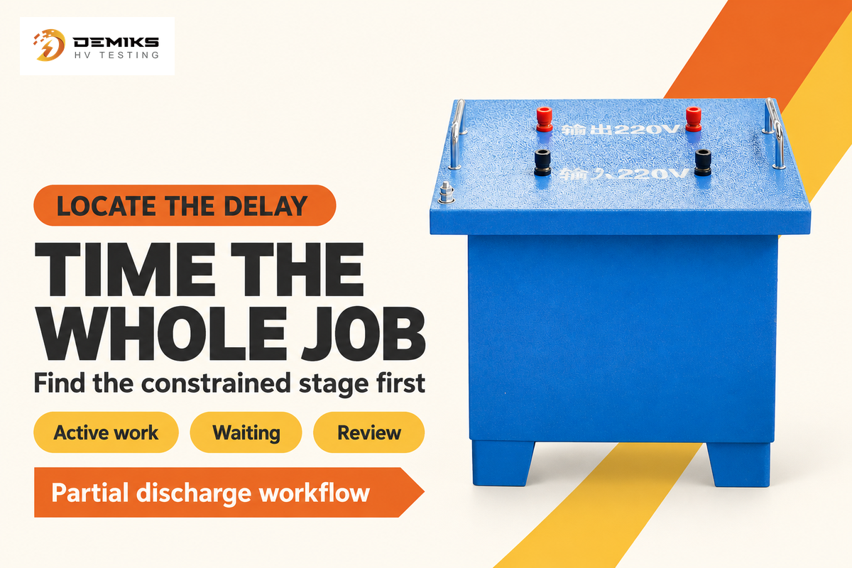 Time active work, waiting and review separately to locate the PD workflow constraint; authored bottleneck map.